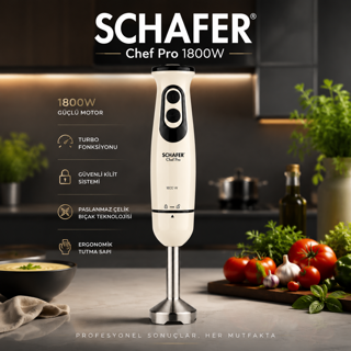 گوشتکوب برقی شفر مدل Chef Mix توان 1800 وات | Schafer