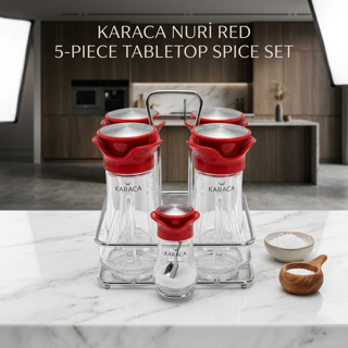 ست ادویه ۵ پارچه کاراجا کد 861285 مدل Karaca Nuri 5-Piece Spice Set | Nuri