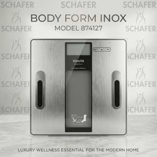 ترازوی دیجیتالی هوشمند شفر مدل Body Form Inox کد 874127 |  Schafer Smart Digital Scale