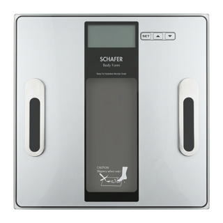 ترازوی دیجیتال هوشمند استیل شفر مدل Body Form Inox کد 874127 با نمایشگر دیجیتال
