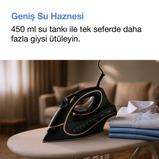 اتو بخار فکر مدل Intense 6020 مشکی رزگلد 3200 وات کد 905498 در فروشگاه سپیدار ارس
